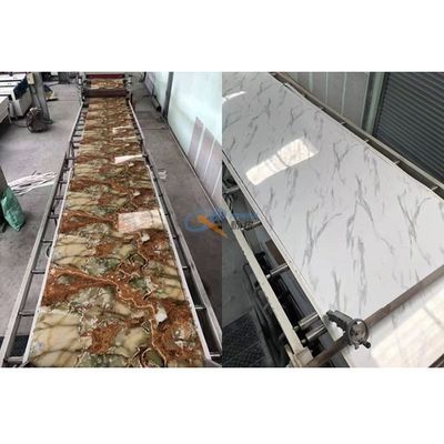 1220mm UV μαρμάρινο φύλλο PVC επιστρώματος τεχνητό που κατασκευάζει τη μηχανή